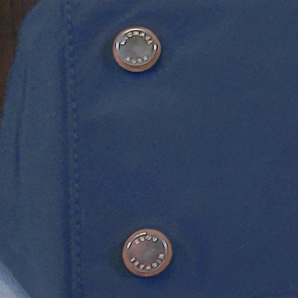 EC Michael Kors Kelsey Navy Nylon Lg Tote Leather Trim GoldTone Accents COA Inc - Picture 16 of 16